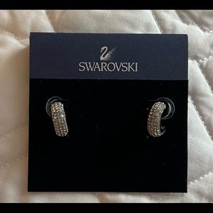 Swarovski pave crystal earrings